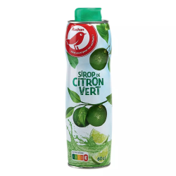 Auchan sirop citron vert 60 cl