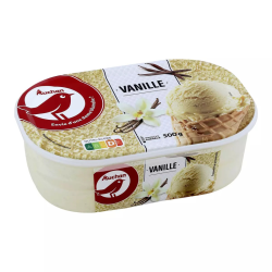 Auchan glace vanille 500g