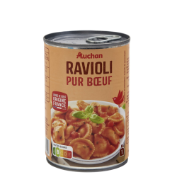 AUCHAN Ravioli Pur Boeuf 400G