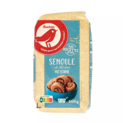 SEMOULE MOYENNE AUCHAN500G
