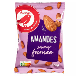 AUCHAN Amandes goût fumé 100g