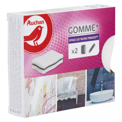 AUCHAN Gomme Magique X2
