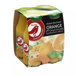 AUCHAN Jus Orange 4X20CL