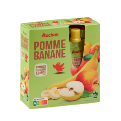 AUCHAN Gourdes pomme banane...