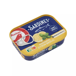 SARDINE CITRON BASILIC AUCHAN