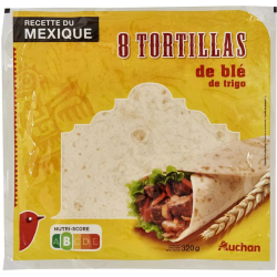TORTILLAS BLE X8 320G AUCHAN