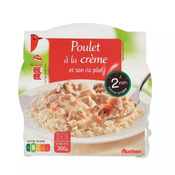 AUCHAN EMINCE POULET RIZ 300G