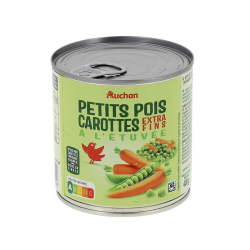 AUCHAN Petits pois carottes...