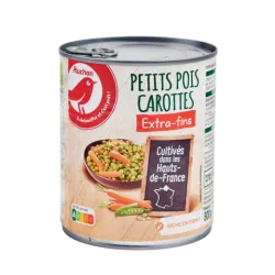 Auchan petit pois carottes...