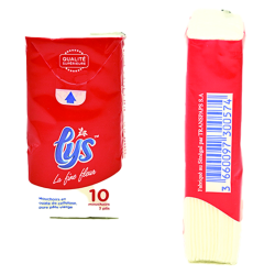 MOUCHOIR DE POCHE LYS 3 PLIS