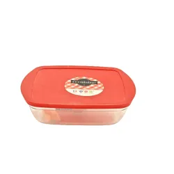 Plat Couvercle Rouge 28x20