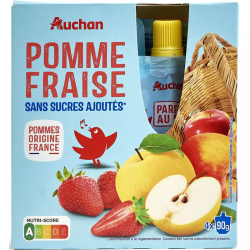 Auchan Gourdes Pomme Fraise...