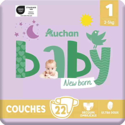 AUCHAN BABY COUCHES T1 2-5KG
